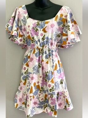 Sim and Sam, floral dress with matching tie belt. Adorable! NWTs